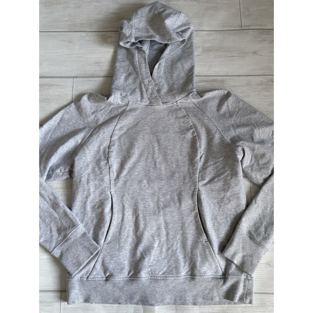 Lululemon Scuba Pullover Heathered Core Ultra Light Grey Size 8